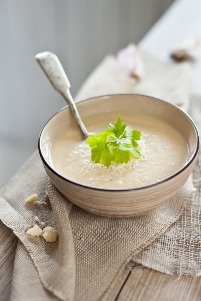 Pear, Celeriac and Stilton Soup - Vegetarian Society