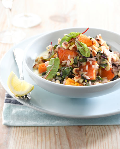 Roast Pumpkin and Swiss Chard Risotto - Vegetarian Society