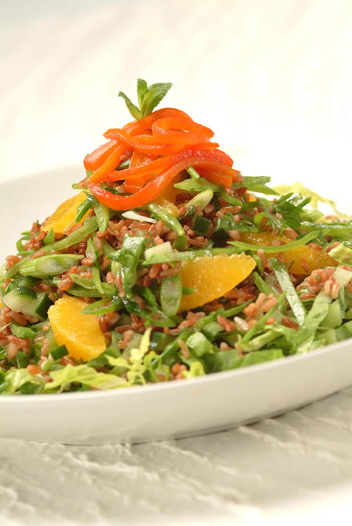 Red Rice and Roasted Red Pepper Salad - Vegetarian Society