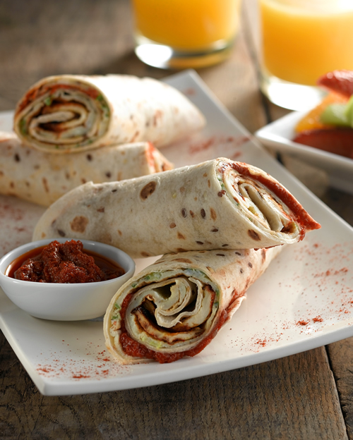 Savoury Breakfast Wrap with a Sweet Side - Vegetarian Society
