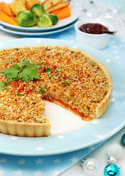 Smoky Leek and Hazelnut Tart - Vegetarian Society