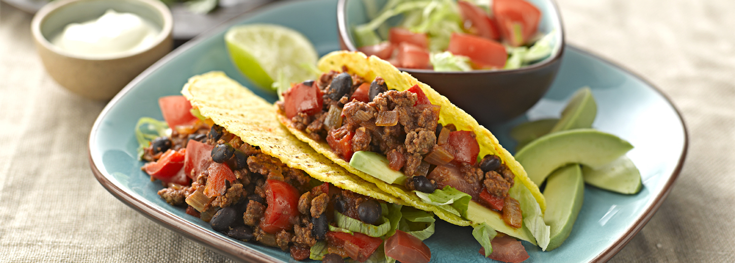 Black Bean and Quorn Mince Chilli in Taco Shells - Vegetarian Society