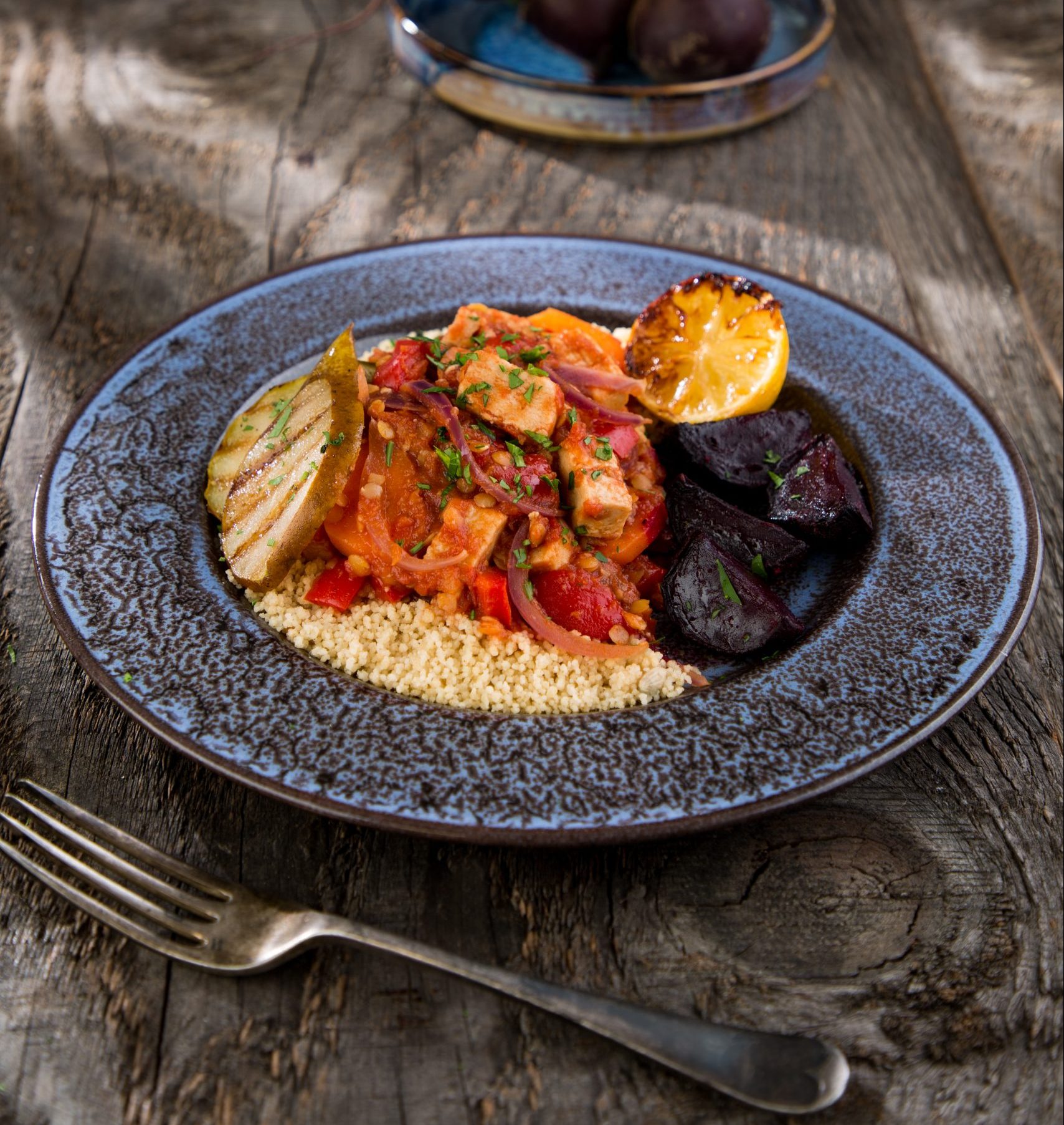 Baked Beetroot with Quorn and Lemon Tagine - Vegetarian Society