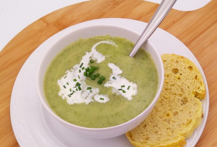 Celeriac and watercress soup