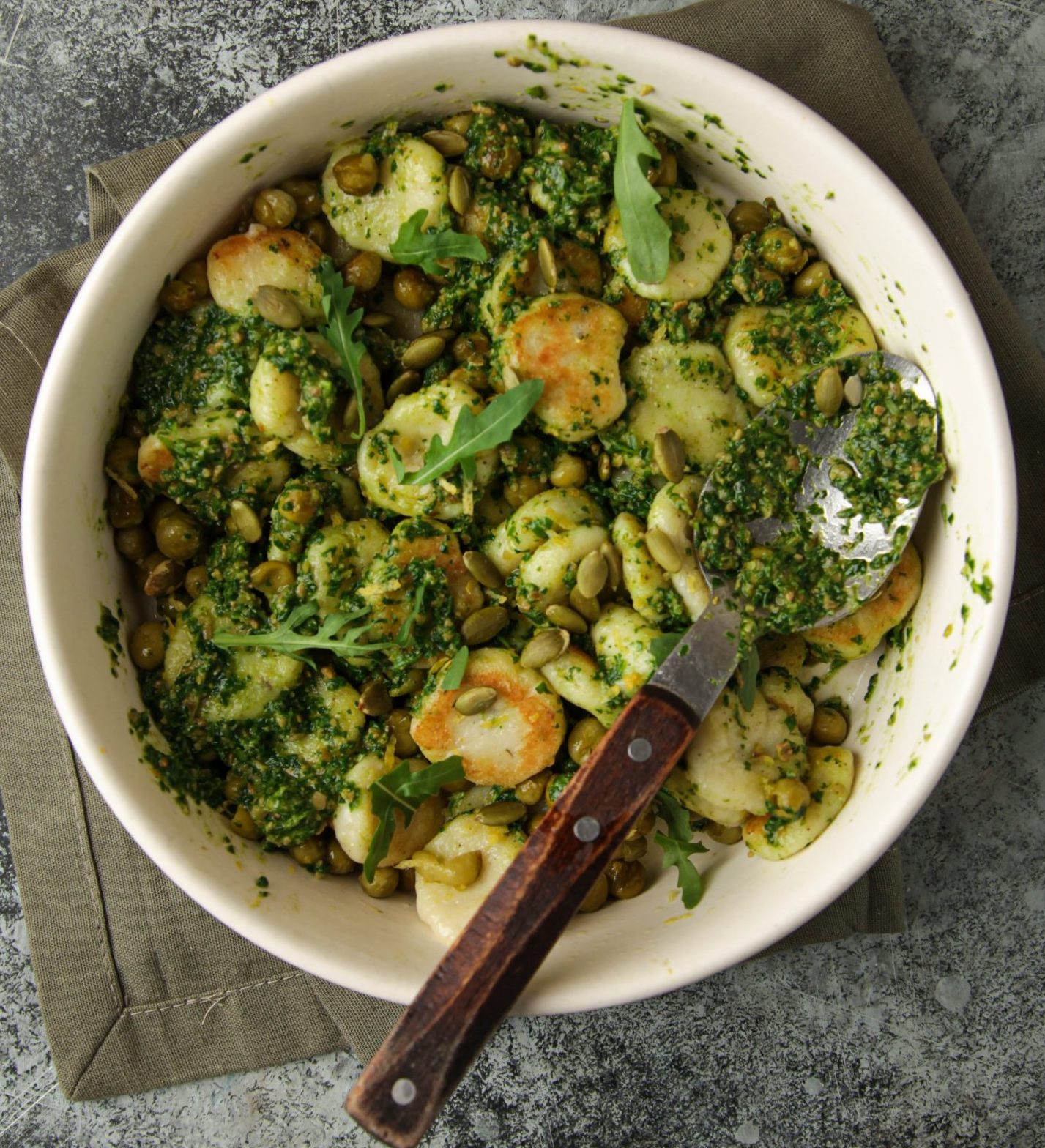 Homemade Gnocchi with Basil Pesto - Vegetarian Society