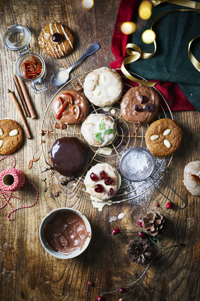 Lebkuchen with Candied Fruit and Almond Toppings - Vegetarian Society