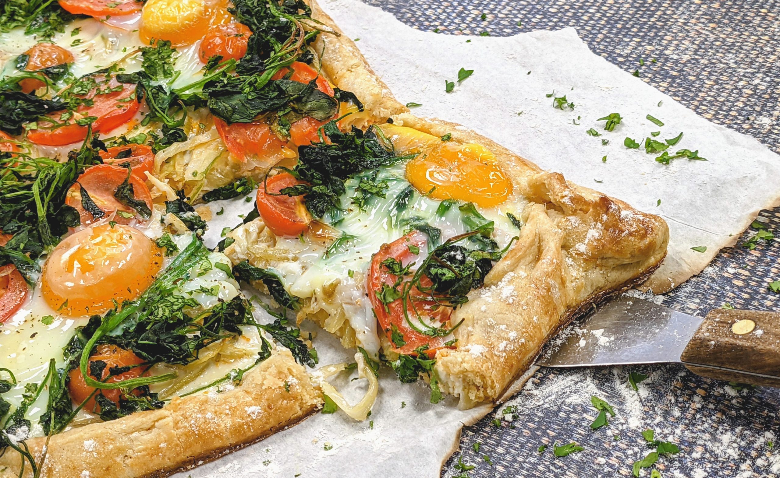Fennel, Egg and Watercress Galette - Vegetarian Society