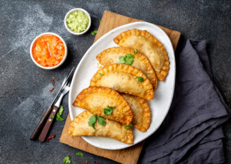 Sweet Potato and Cannellini Bean Empanadas, a recipe made on the Portuguese (it's not just piri piri) cooking class at COOK! Manchester