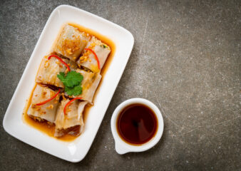 Shiitake Mushroom and Green Bean Cheong Fun