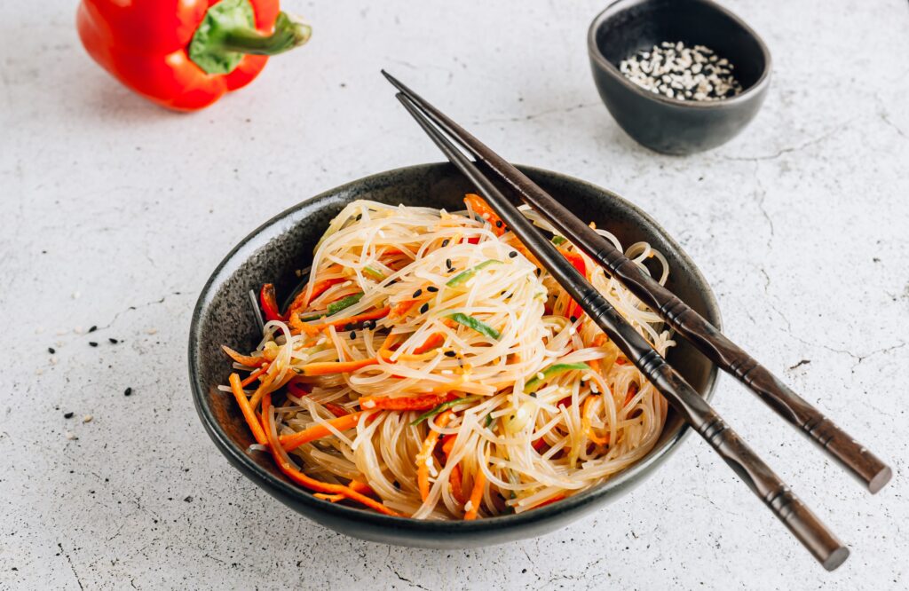 Peanut Crush Vermicelli Puff Noodle Salad