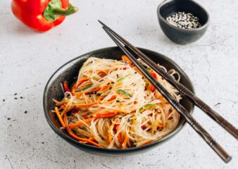 Peanut Crush Vermicelli Puff Noodle Salad