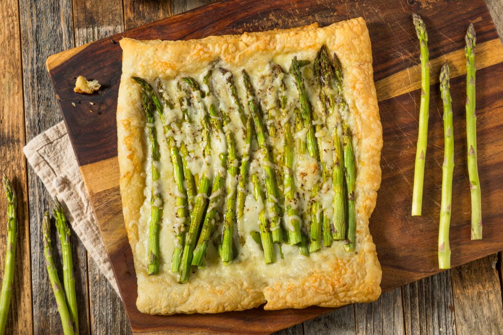 Asparagus and Whipped Lemon Ricotta Galette 