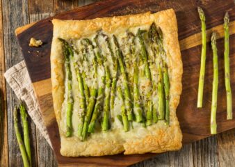 Asparagus and Whipped Lemon Ricotta Galette 