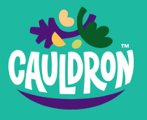 Cauldron Foods logo Plant Based Vegetarian Society accredited trademarks vegan