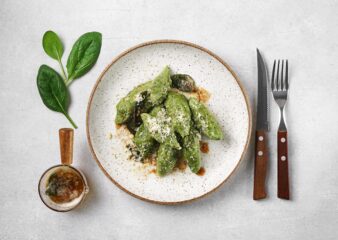 Spinach and Mascarpone Gnocchi in Sage Brown Butter