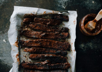 Korean Style Seitan Ribs made on the Essential Vegan cookery class at COOK! Manchester
