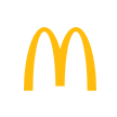 Mcdonalds logo on Vegetarian Society accredited vegan and Plant Based