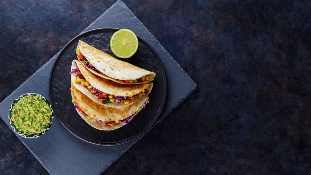 Braised mushroom birria tacos, made in the Taco Time cookery class