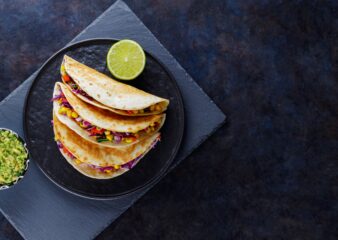 Braised mushroom birria tacos, made in the Taco Time cookery class