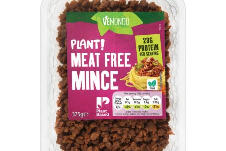 Lidl Vemondo range of meat-free mince featuring the Plant-Based Tardemark