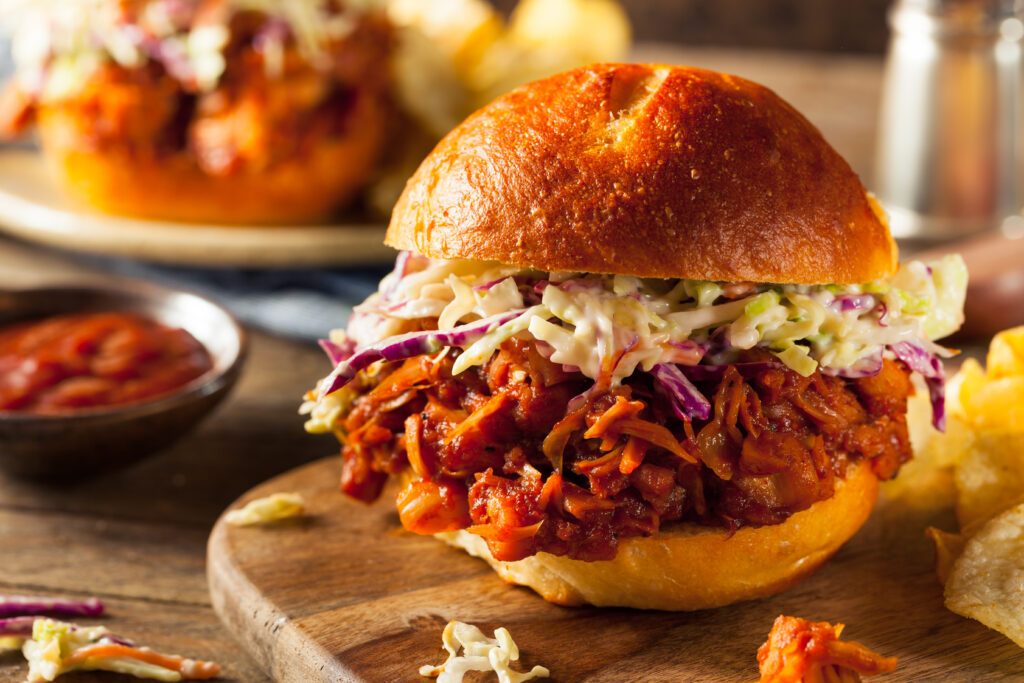 Smokey Jackfruit Sloppy Jack Sliders made in the Global Street Food Favourites class at COOK! in Manchester.