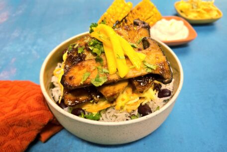 Jerk King Oyster Mushroom Rice Bowl